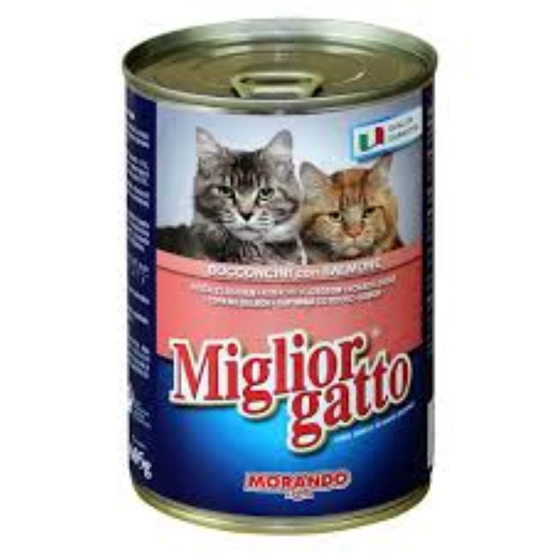 MIGLIORGATTO CANNED CAT FOOD WITH SALMON 405G